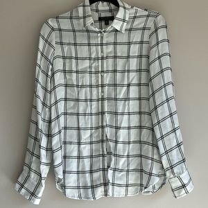 Banana republic button down plaid shirt size XS